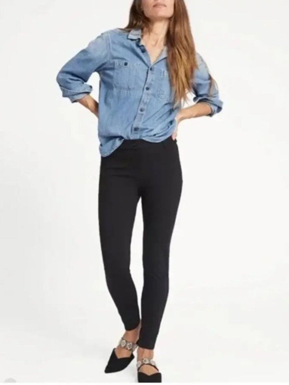 New Betabrand Black Skinny Two Pocket Dress Pant Yoga Pants XLarge Short Petite